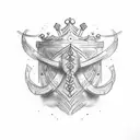 Create a sleeve for my left arm incorporating- Struggle, finding a path, growing a seed, time, never giving up, a crown tattoo design idea