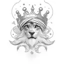 Create a sleeve for my left arm incorporating- Struggle, finding a path, growing a seed, time, never giving up, a crown tattoo design idea
