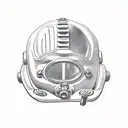 old diving helmet tattoo design idea