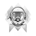 old diving helmet tattoo design idea
