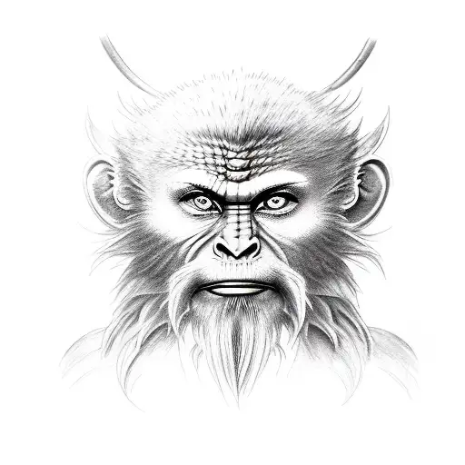 sun wukong tattoo design idea