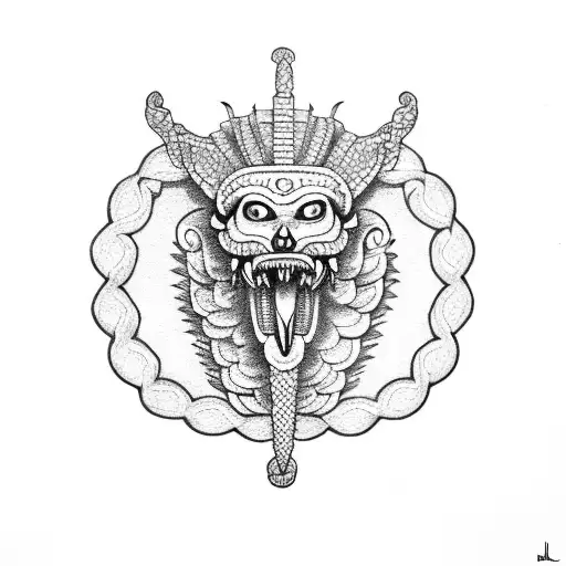 Mayan Kukulkan tattoo design idea