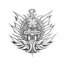 Mayan Kukulkan tattoo design idea