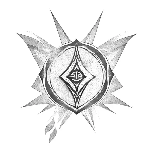 Karios and Aion symbols together  tattoo design idea
