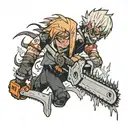 chainsaw man tattoo design idea