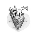 Crying Heart tattoo design idea
