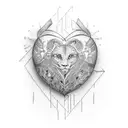 Crying Heart tattoo design idea
