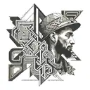 prolific word tattoo with nipsey hussle tattoo design idea