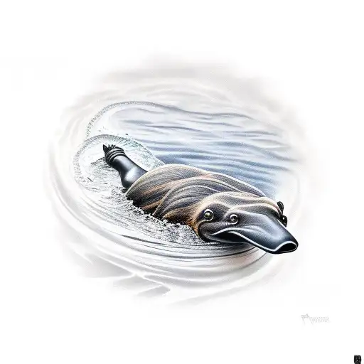 platypus tattoo design idea
