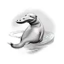 platypus tattoo design idea