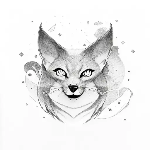 aurora name with background  tattoo design idea