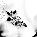 horizontal text: LolA tattoo design idea