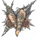 barbed wire around thigh tattoo tattoo design idea