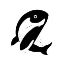 orca water  tattoo design idea