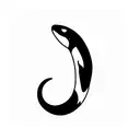 orca water  tattoo design idea