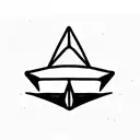 orca triangle  tattoo design idea