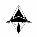 orca triangle  tattoo design idea