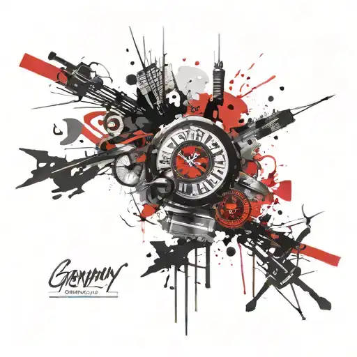 vacation in germany  tattoo design idea