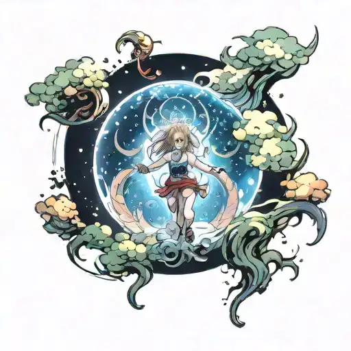 But God... even at this moment... is watching our actions on earth. tattoo design idea