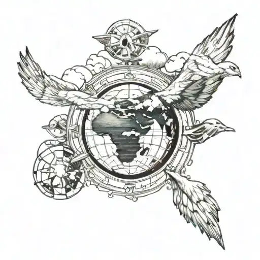 But God... even at this moment... is watching our actions on earth. tattoo design idea