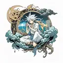 But God... even at this moment... is watching our actions on earth. tattoo design idea