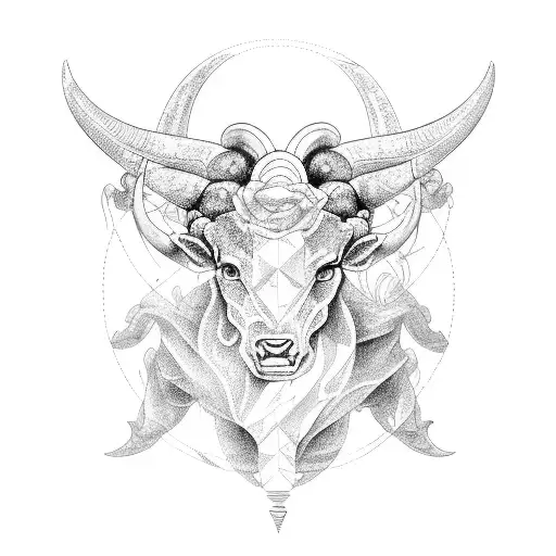 gemini taurus capricorn tattoo design idea