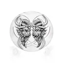 gemini taurus capricorn tattoo design idea