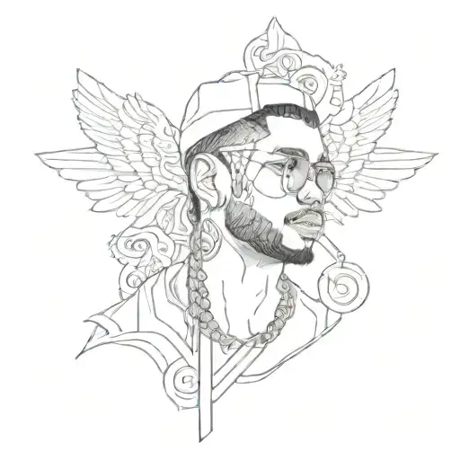 small tattoo inspired by Anuel AA and puerto rican related signs tattoo design idea