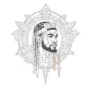 small tattoo inspired by Anuel AA and puerto rican related signs tattoo design idea
