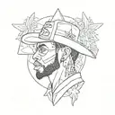 small tattoo inspired by Anuel AA and puerto rican related signs tattoo design idea
