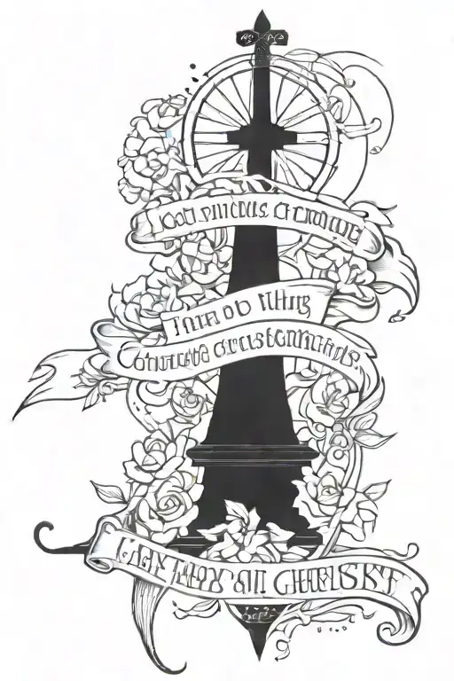 I can do all things through Christ who strengthens me Philippians 4:13 tattoo design idea