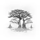 forearm tattoo of cypress tree swamp tattoo design idea