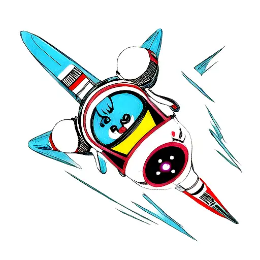 space tattoo design idea