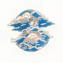 japanese cloud tattoo design idea