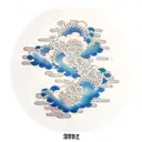 japanese cloud tattoo design idea