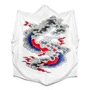 red japanese cloud tattoo design idea