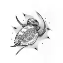 tortuga ninja  tattoo design idea