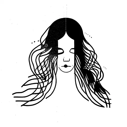 line work tattoo inspired by currents album by tame impala tattoo design idea