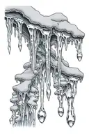 icicles tattoo design idea