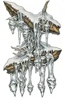 icicles tattoo design idea
