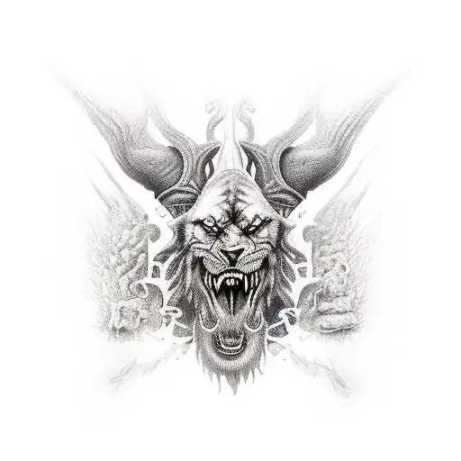 tyr nors mithology tattoo design idea