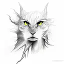 lightning storm tattoo design idea