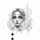 the name Adeline in morse code tattoo design idea