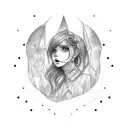 the name Adeline in morse code tattoo design idea