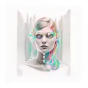 the name Adeline in morse code tattoo design idea