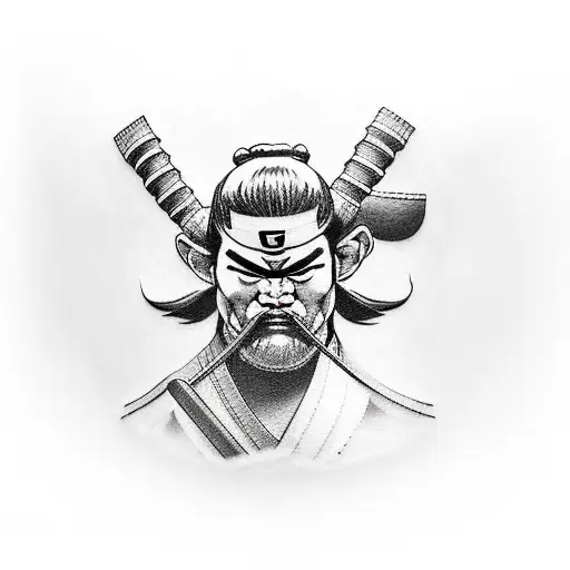 Sumo warrior who is Legia football club supporter and holds rugby ball tattoo design idea