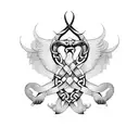 Celtic Knot griffin tattoo design idea