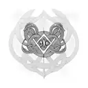 Celtic Knot griffin tattoo design idea