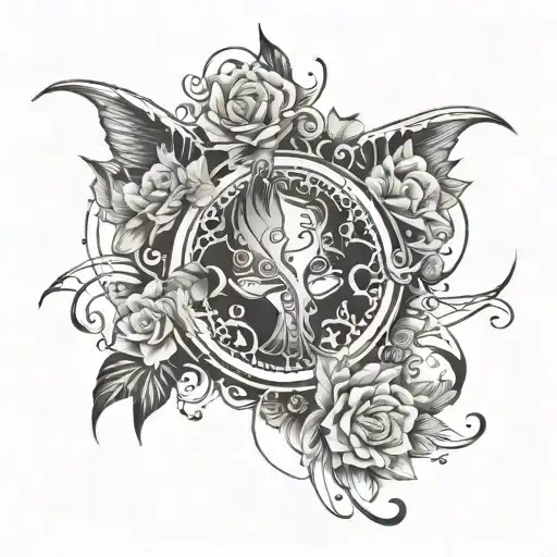 Make several tattoo designs to put on the inner forearm based on my tastes. I am a veterinary student tattoo design idea