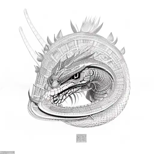 Quetzalcoatl  tattoo design idea